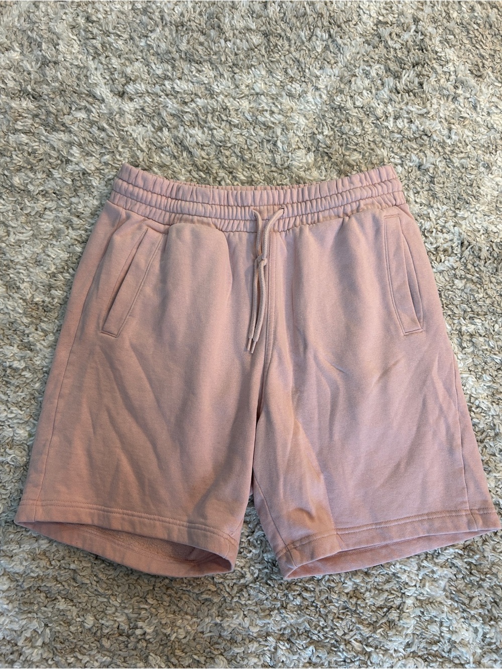 H&M Men's Dusty Rose Drawstring Sweat Shorts
